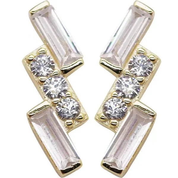 14K Gold Exquisite Lightning Earring
