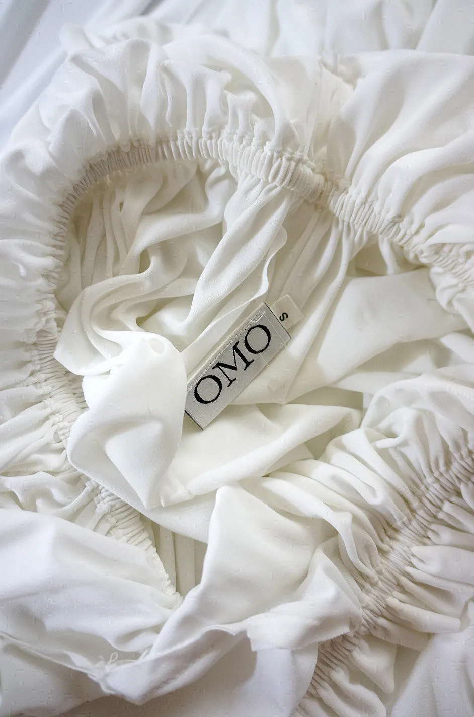 1970s Norma Kamali White Jersey Gown