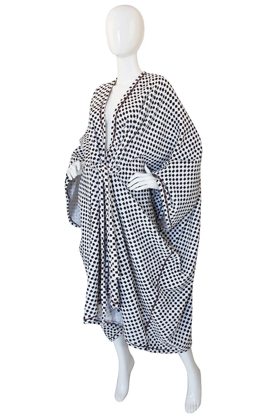 1970s Rare Ungaro Toweling Beach Caftan
