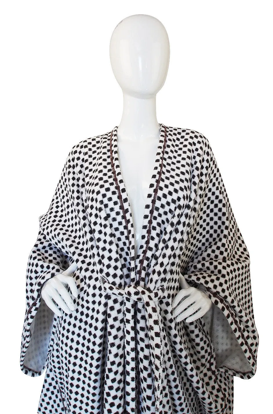 1970s Rare Ungaro Toweling Beach Caftan