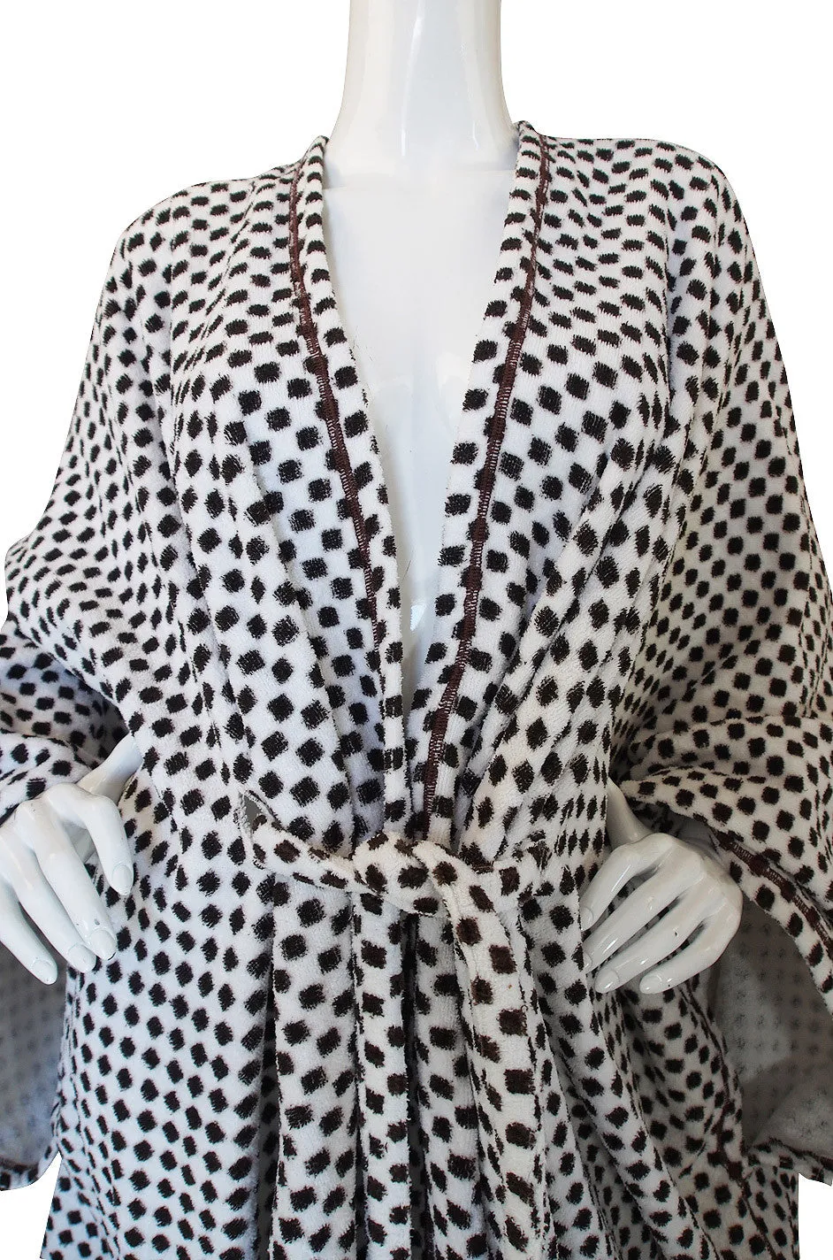 1970s Rare Ungaro Toweling Beach Caftan