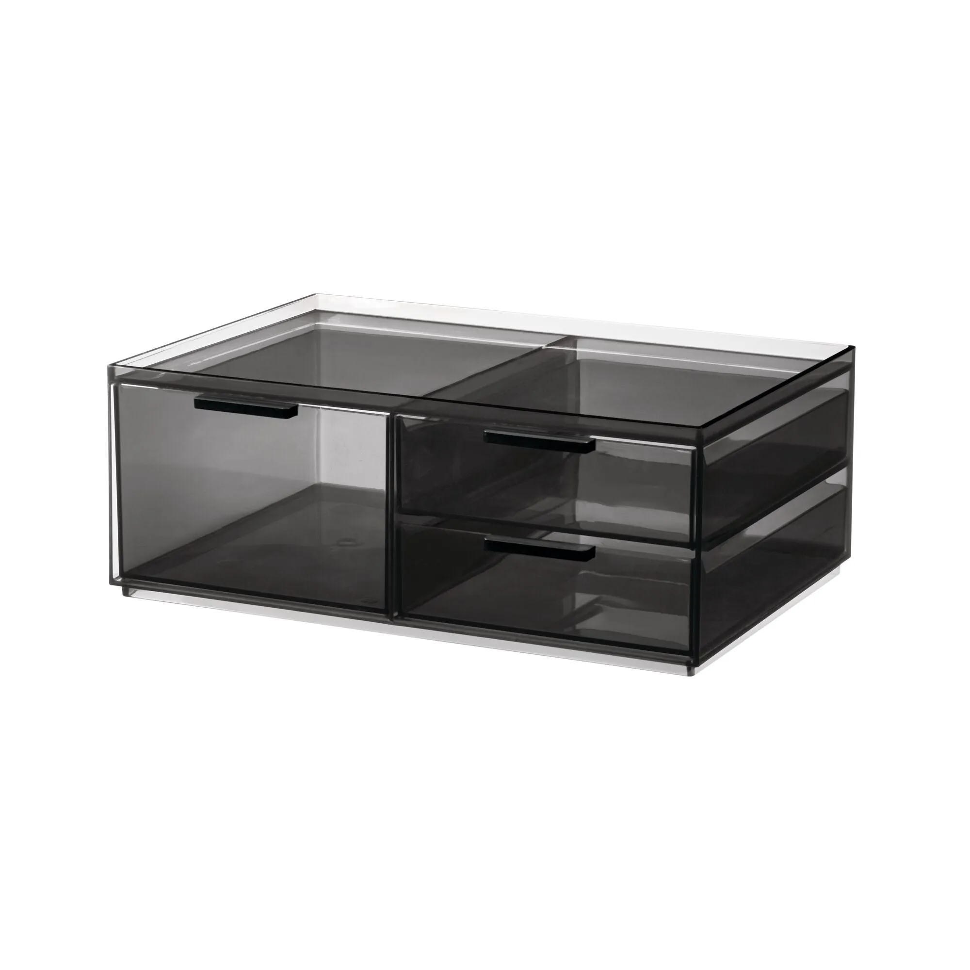 3-Drawer Cosmetic Organizer, Smoke