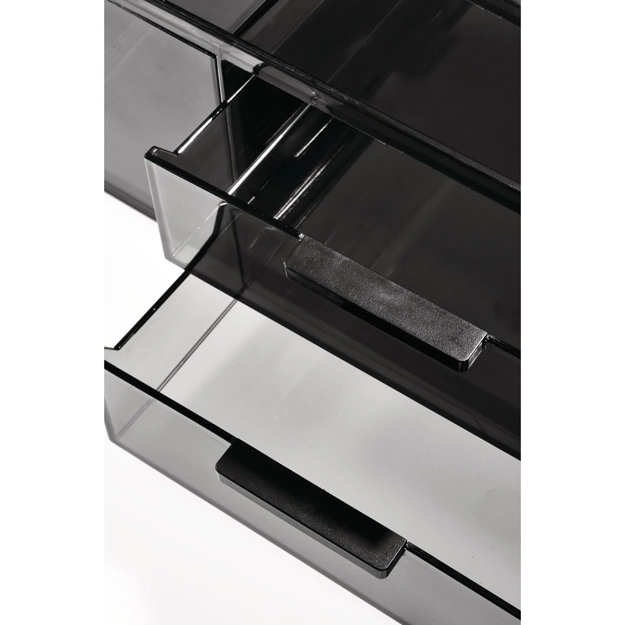 3-Drawer Cosmetic Organizer, Smoke