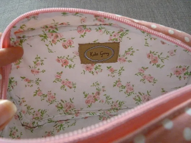 A Knitted Web cosmetic bag
