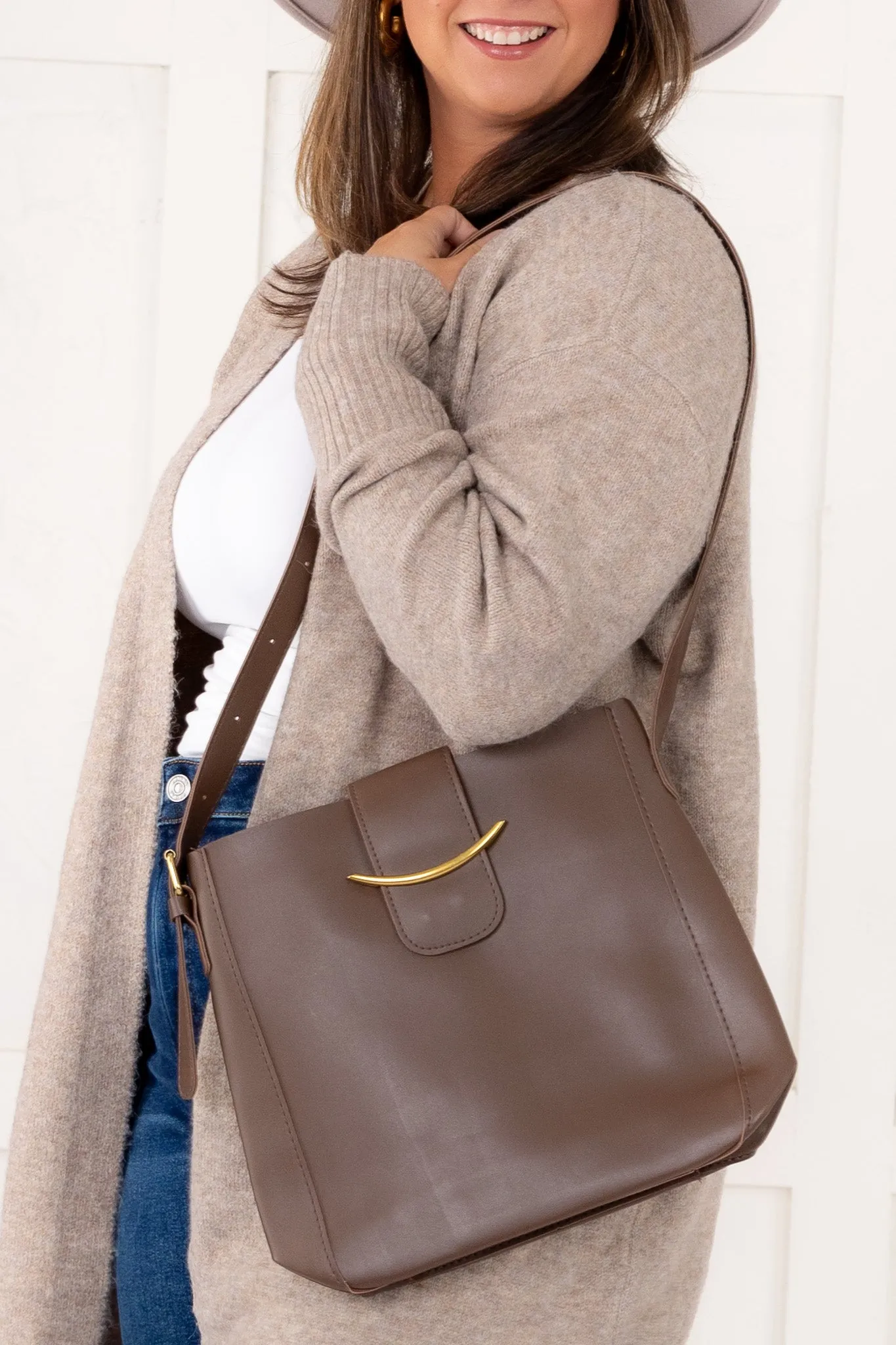 A Messenger Bag - Brown - FINAL SALE