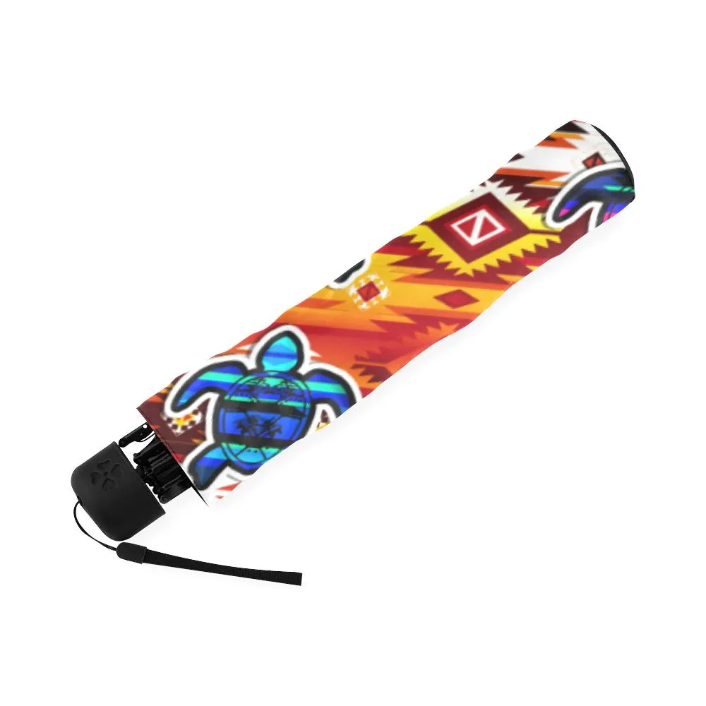Adobe Fire Turtle Colored Foldable Umbrella