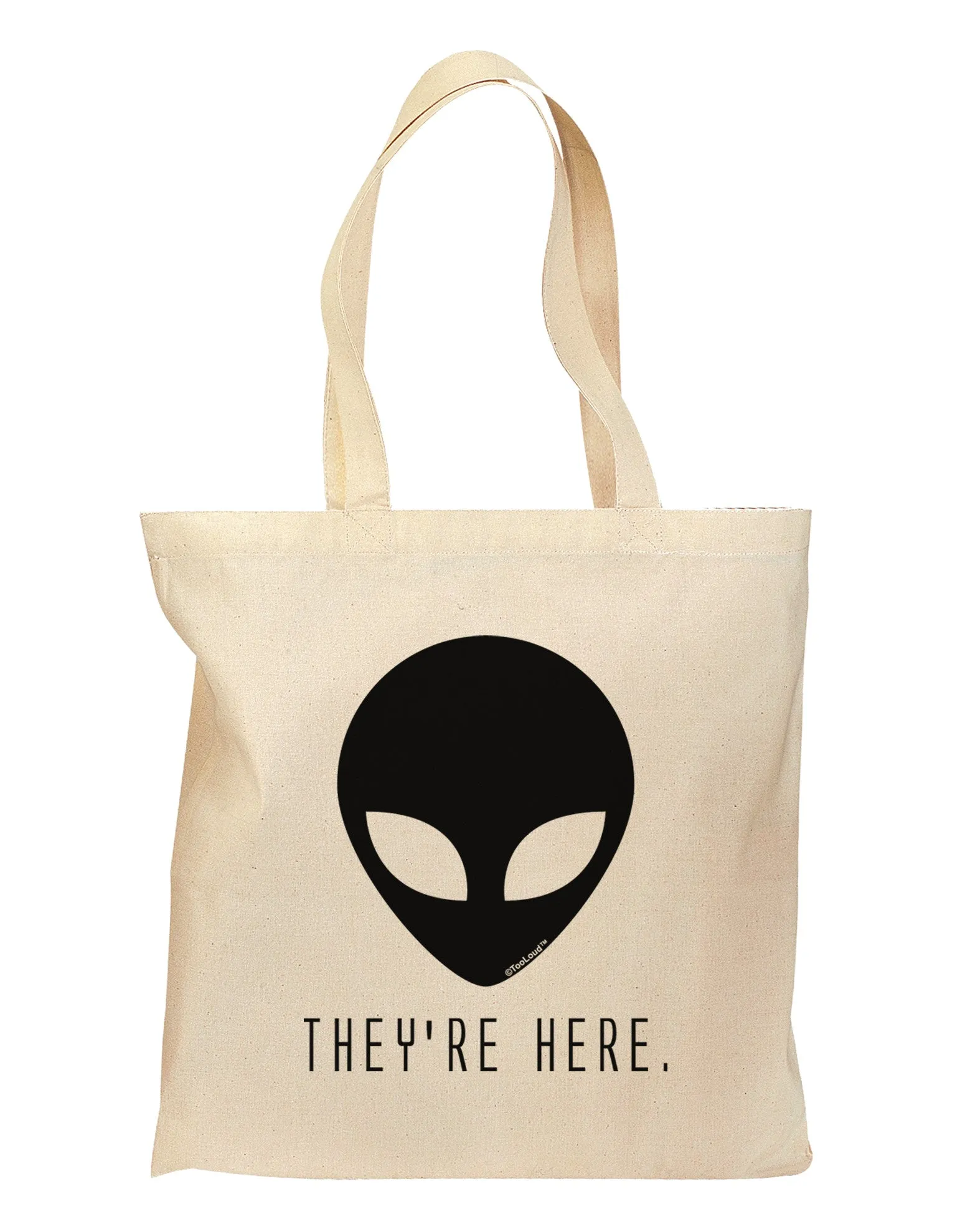 Alien They Are Here Grocery Tote Bag