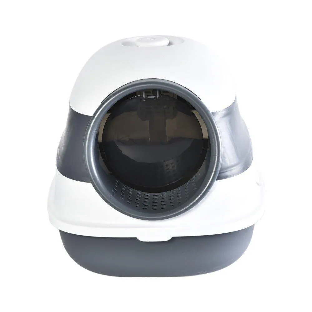 AllPetSolutions Foldable Cat Litter Box - Grey