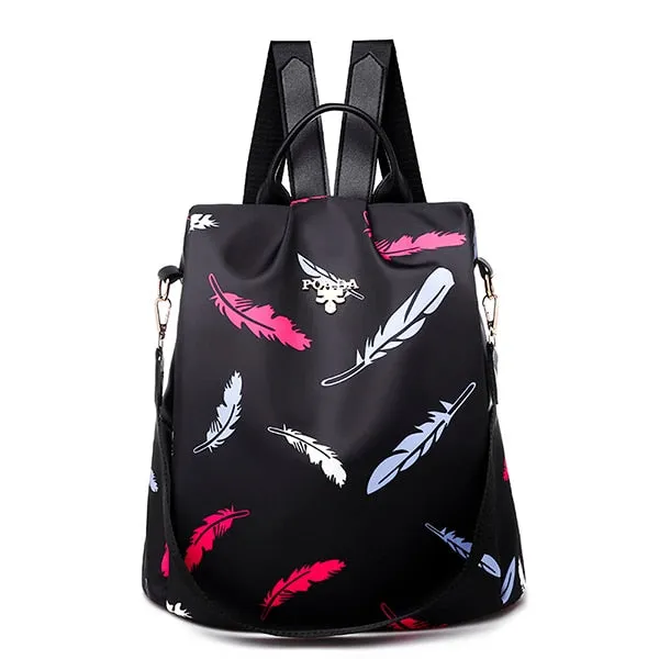 Anti-Theft Women's Waterproof Oxford Women Large Capacity Backpacks
