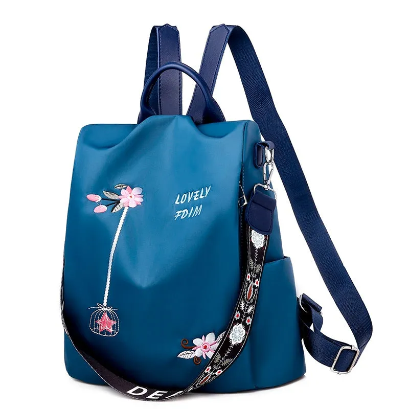 Anti-Theft Women's Waterproof Oxford Women Large Capacity Backpacks