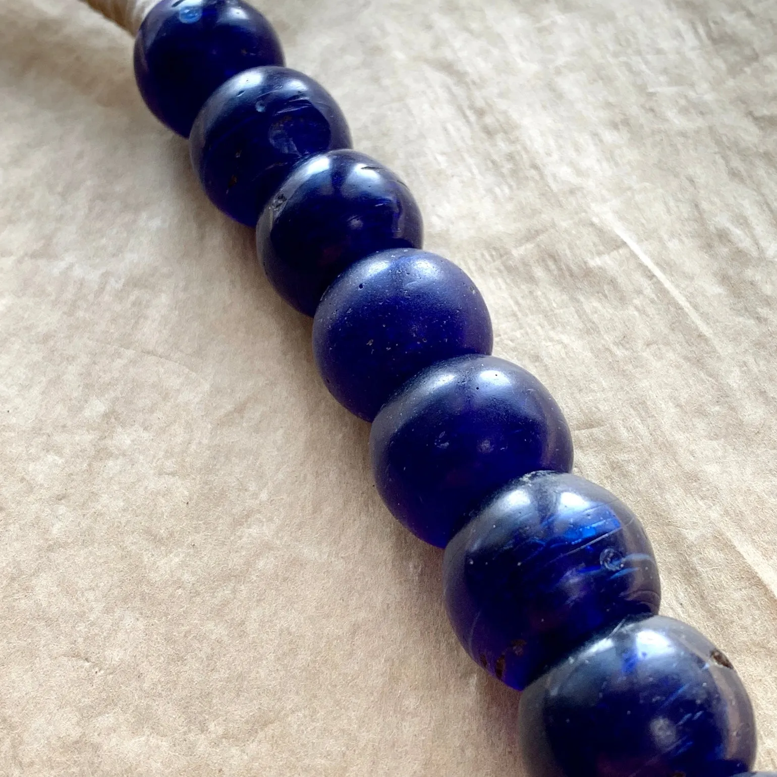 Antique Dark Blue Dogon Beads