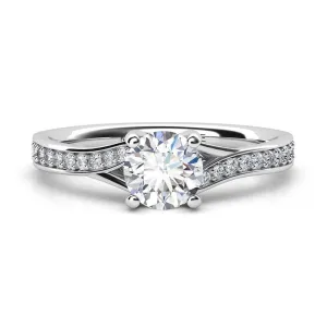 Ariel - Exquisite Diamond Set Split Band