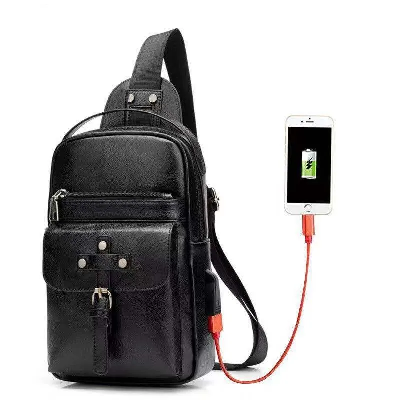 Backpack Waist Shoulder bag compatible with Ebook, Tablet and for ADVAN i6C (2019) - Black