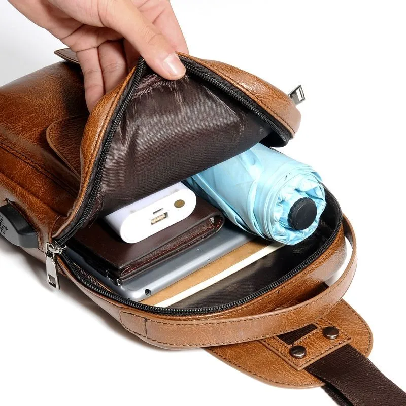 Backpack Waist Shoulder bag compatible with Ebook, Tablet and for ADVAN i6C (2019) - Black