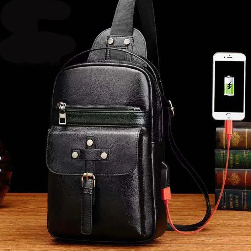 Backpack Waist Shoulder bag compatible with Ebook, Tablet and for ADVAN i6C (2019) - Black