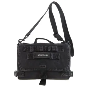 Balenciaga ARMY Black Denim - Jeans Bag