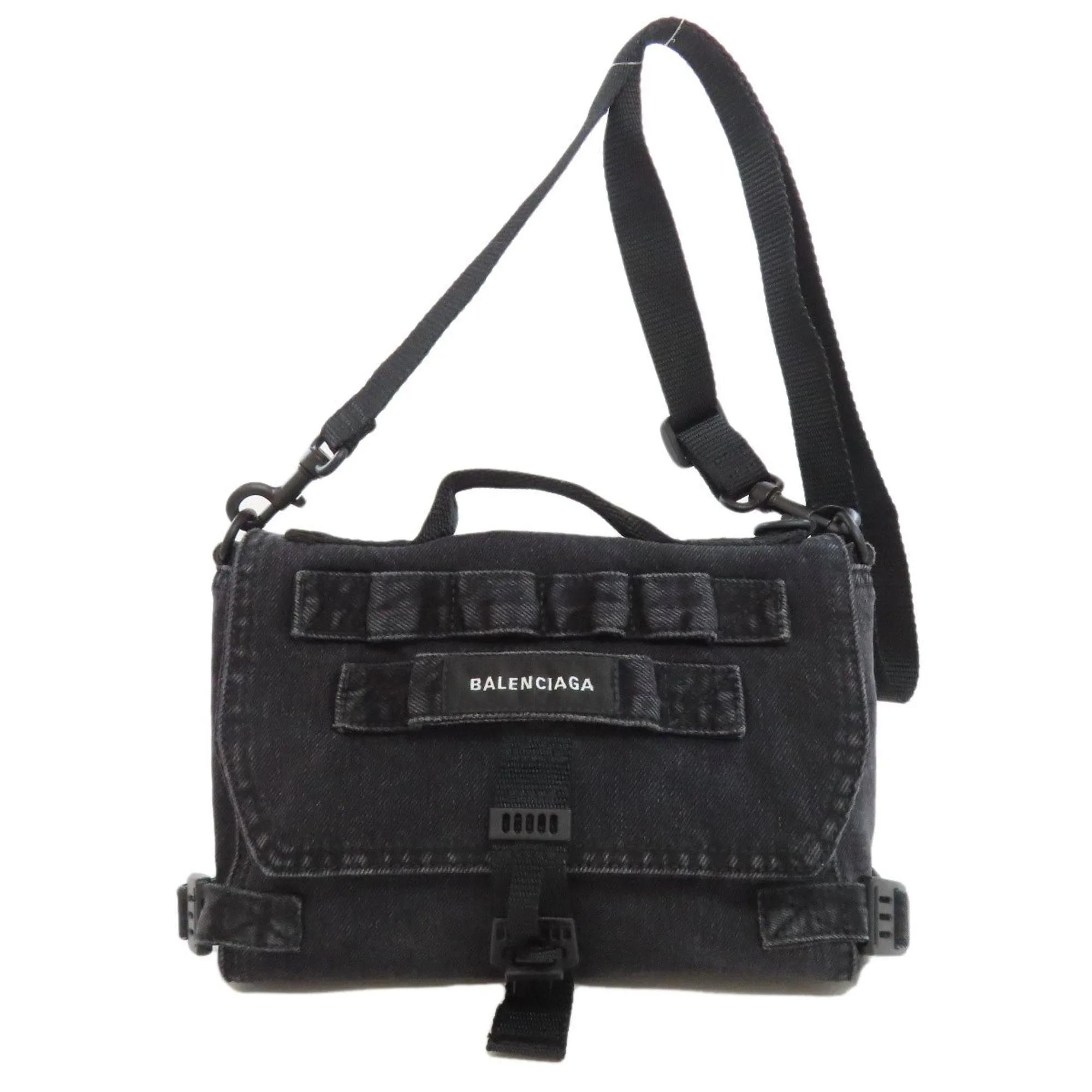 Balenciaga ARMY Black Denim - Jeans Bag