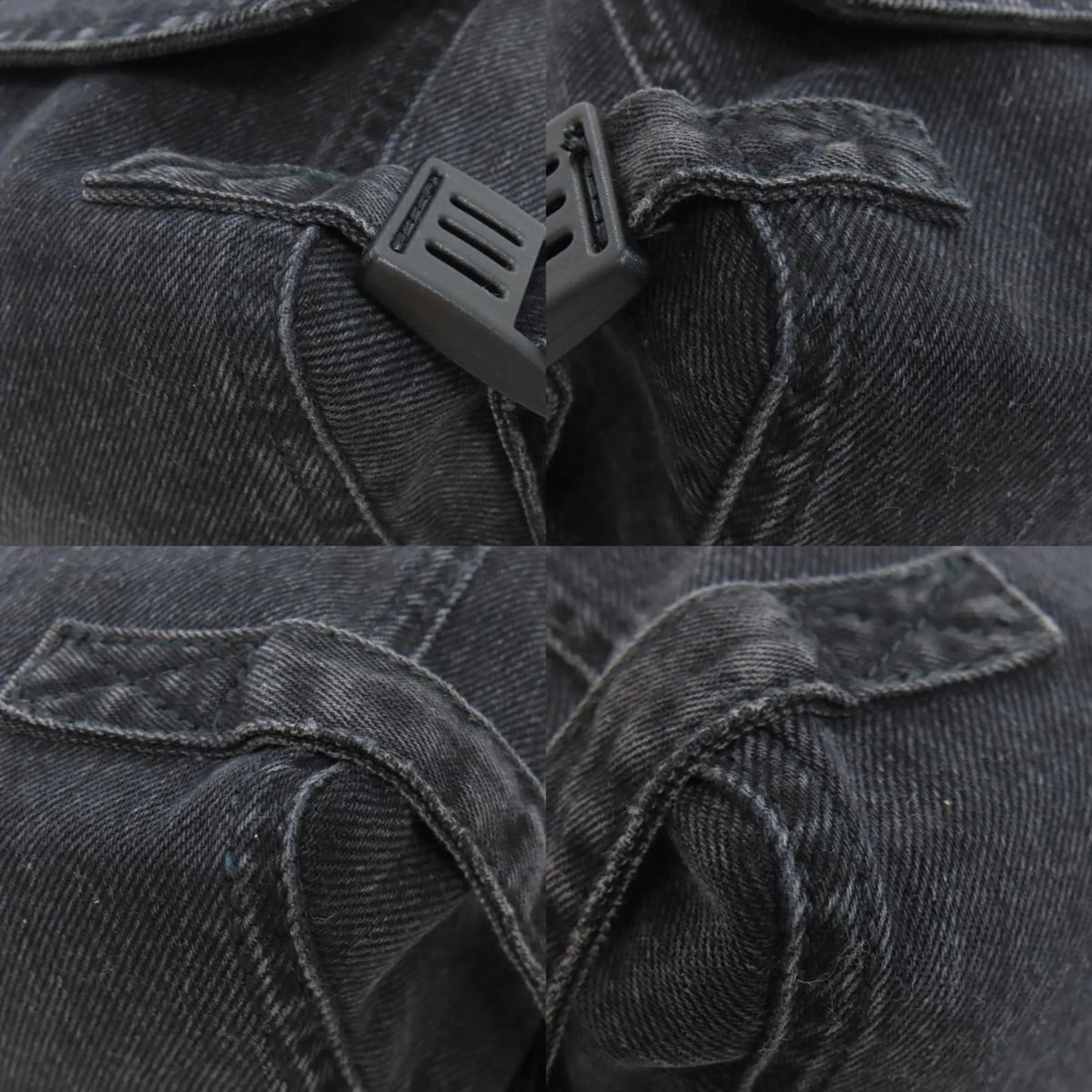 Balenciaga ARMY Black Denim - Jeans Bag