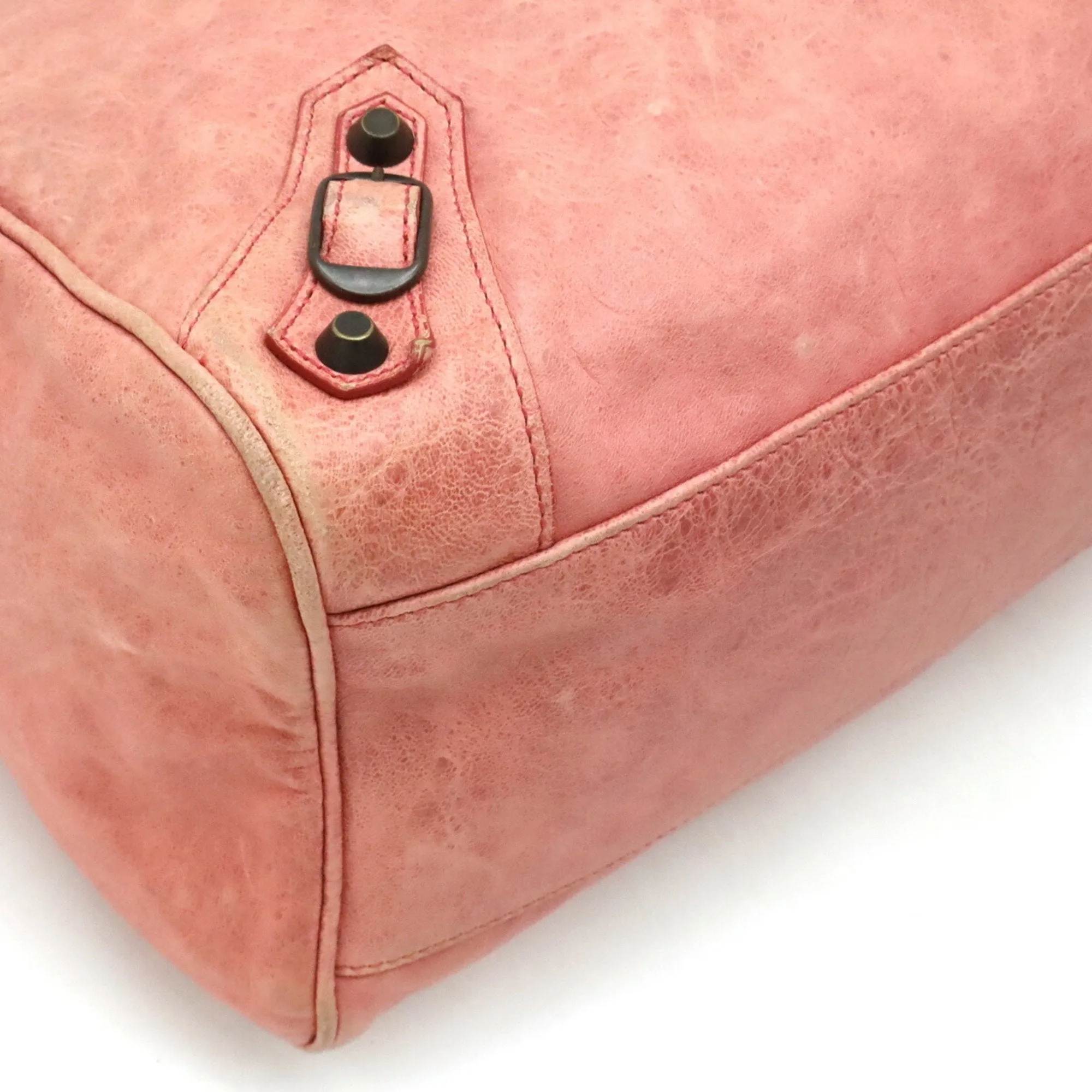 Balenciaga City Pink Leather Bag