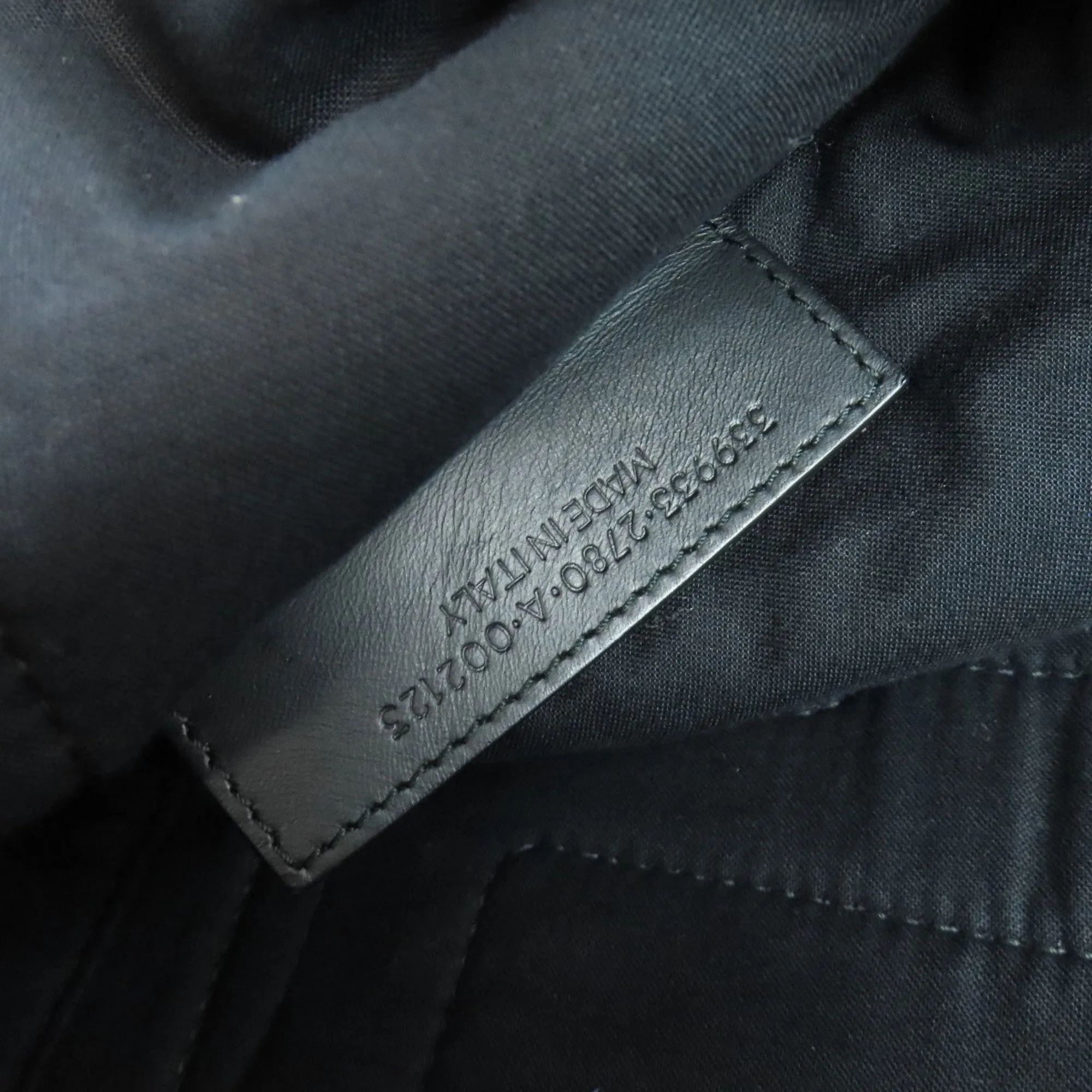 Balenciaga Navy Cabas Brown Wool Bag