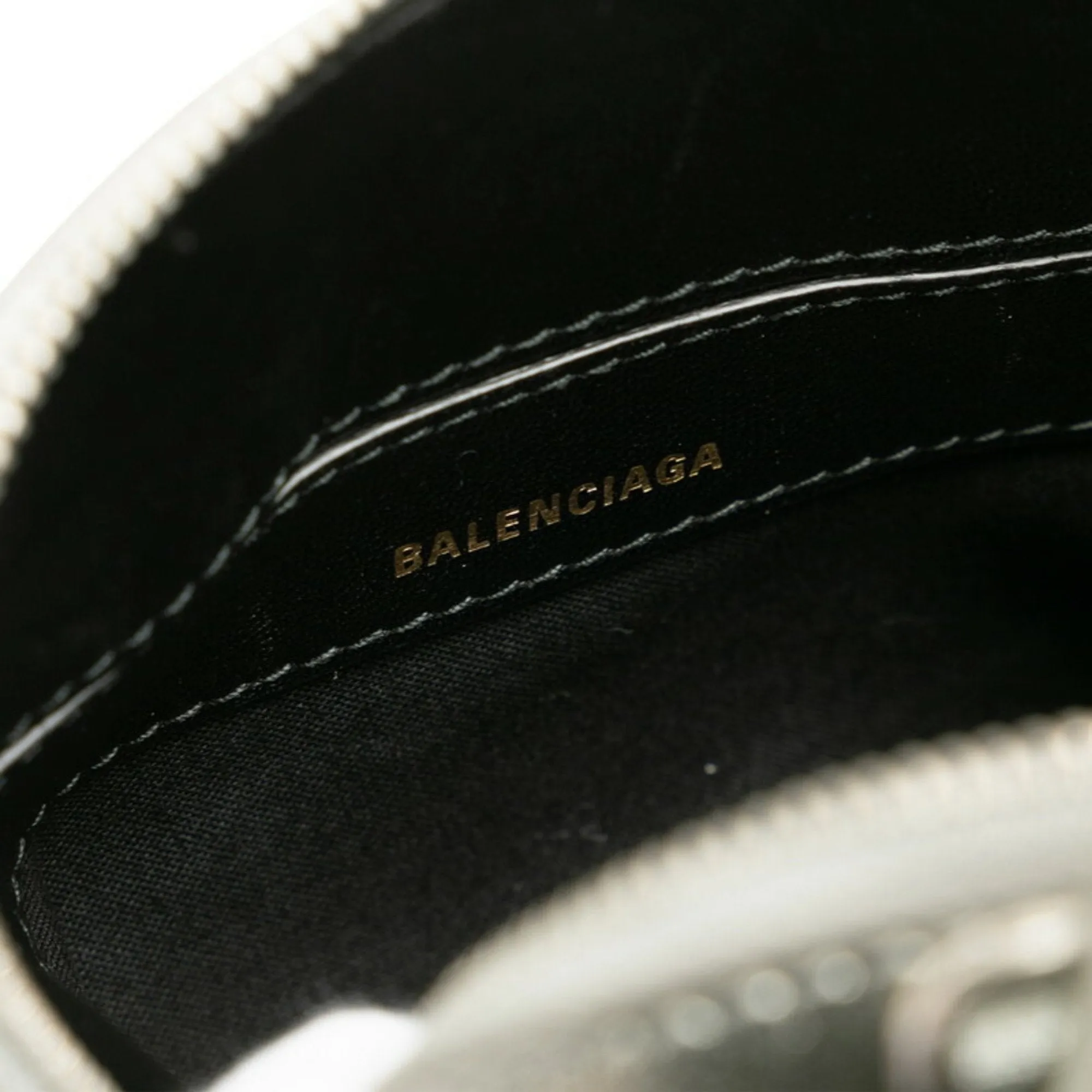 Balenciaga Ville Silver Leather Bag