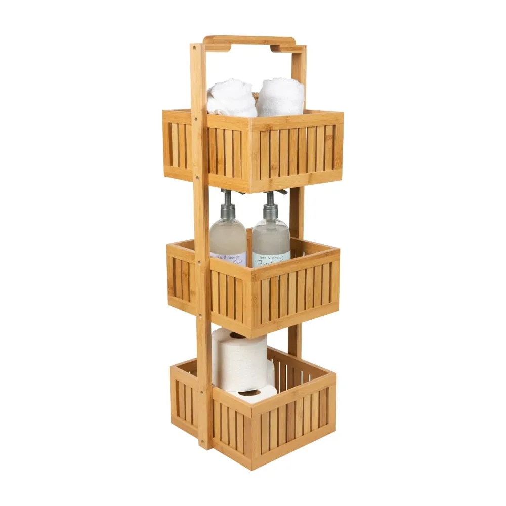 Bamboo Bathroom Organizer