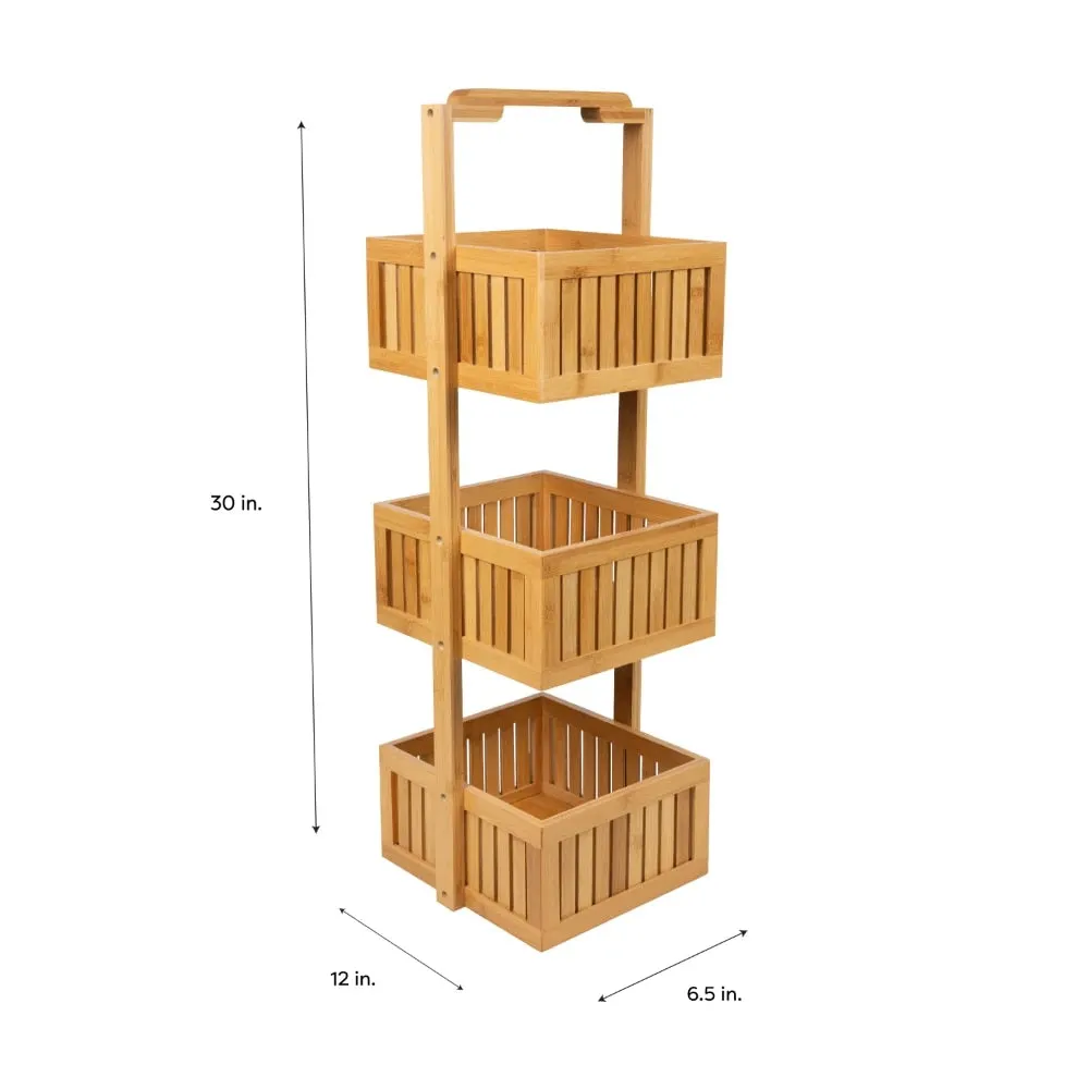 Bamboo Bathroom Organizer
