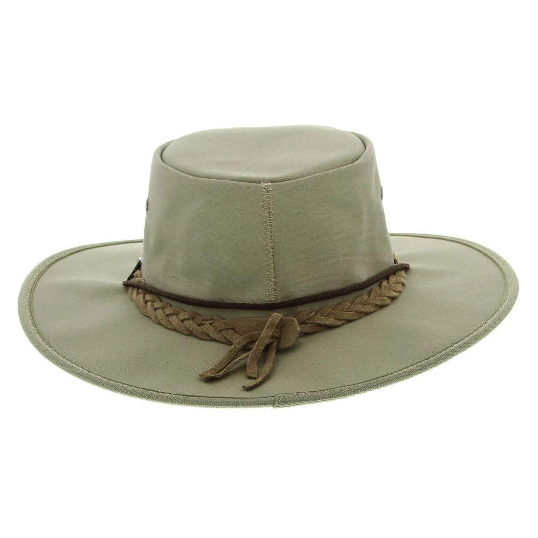 Barmah 1054 KH Khaki Drover Allover Canvas Hat