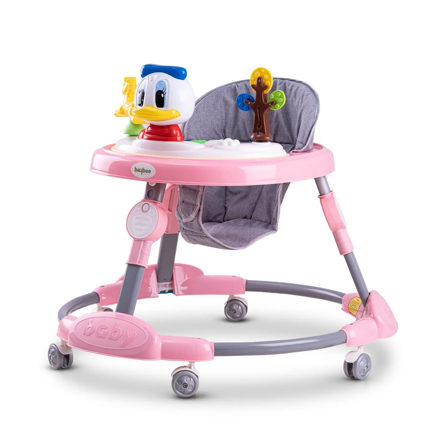 Baybee Bessie Baby Walker for Kids, Foldable Kids Walker with 3 Seat Height Adjustable, Cushion Seat