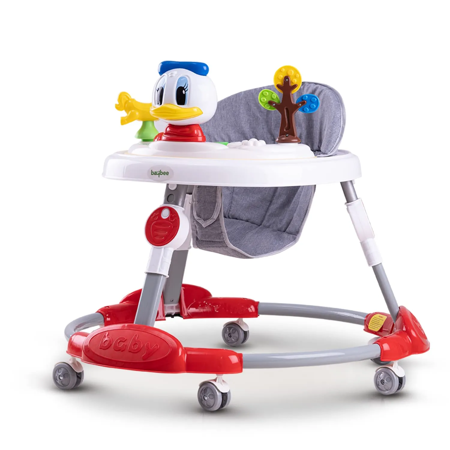 Baybee Bessie Baby Walker for Kids, Foldable Kids Walker with 3 Seat Height Adjustable, Cushion Seat