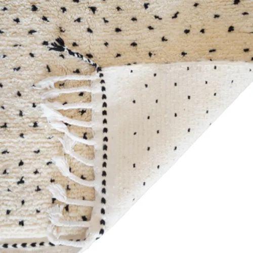 Beni Ouarain Carpet with Black Dots
