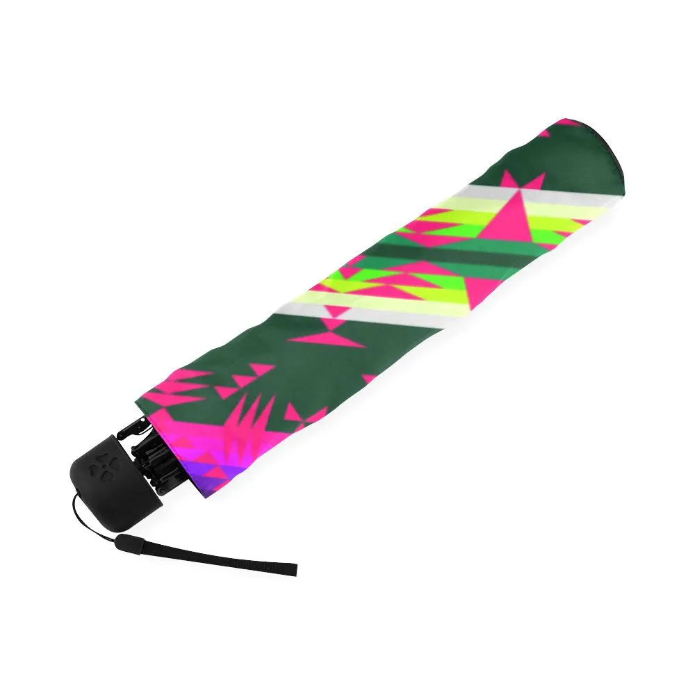 Between the Mountains Deep Lake Sunset Foldable Umbrella