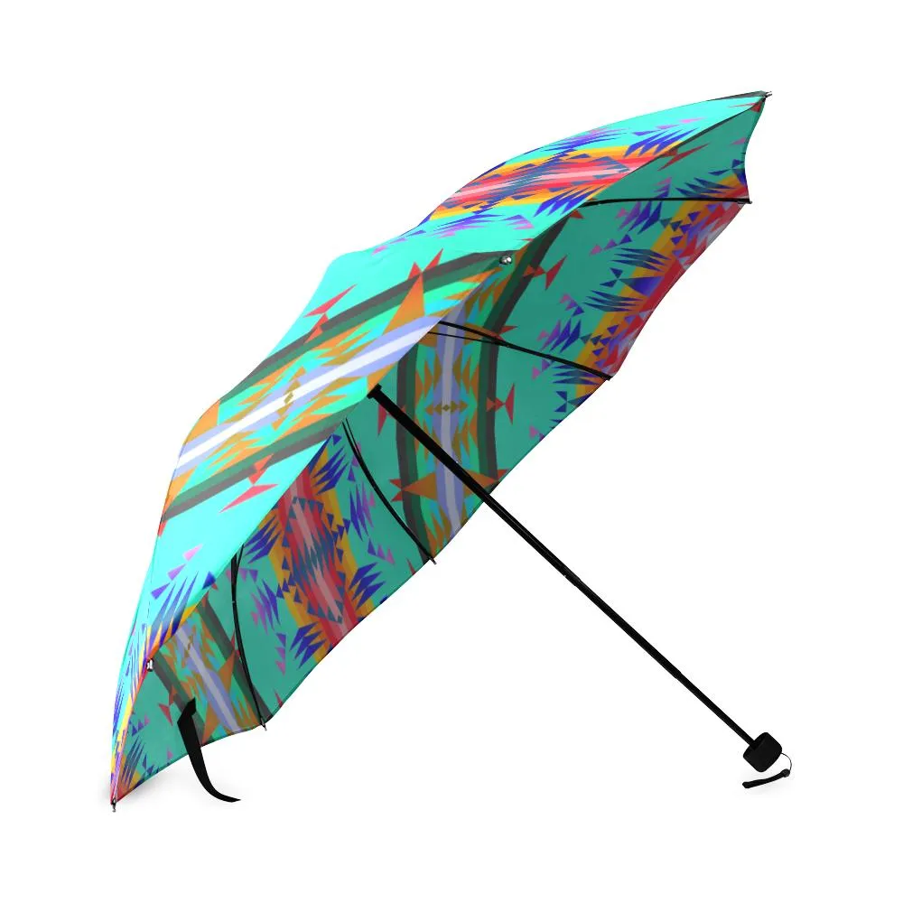 Between the Mountains Spring Foldable Umbrella