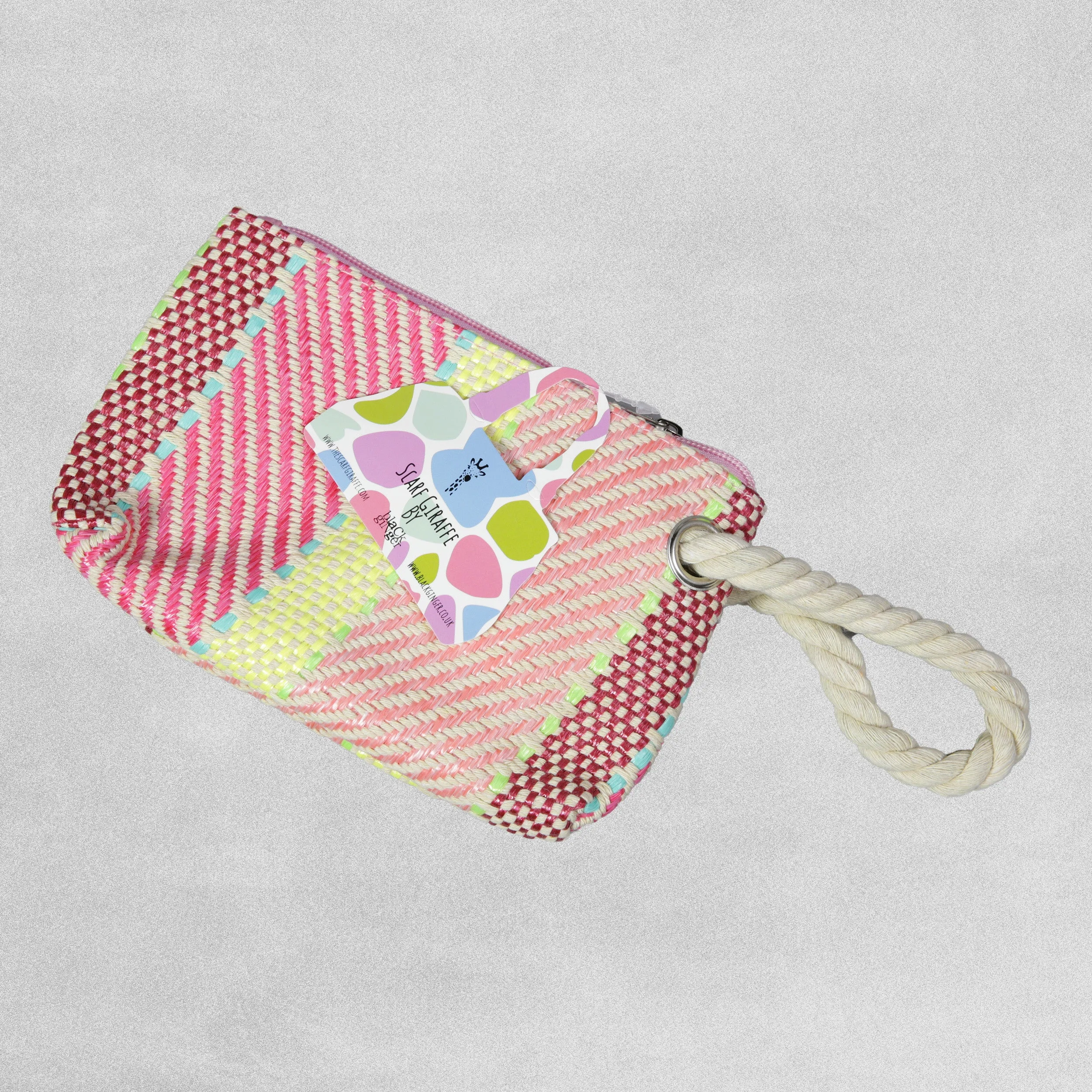 Black Ginger Woven Style Cosmetic Bag