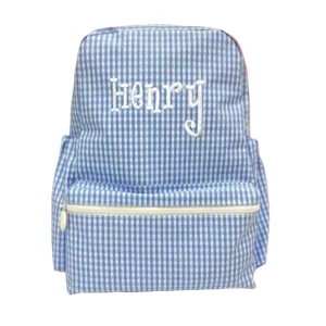 Blue Gingham Backpack