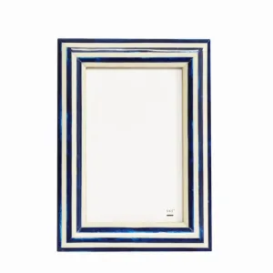 Blue Stripe Photo Frame | 4 x 6"