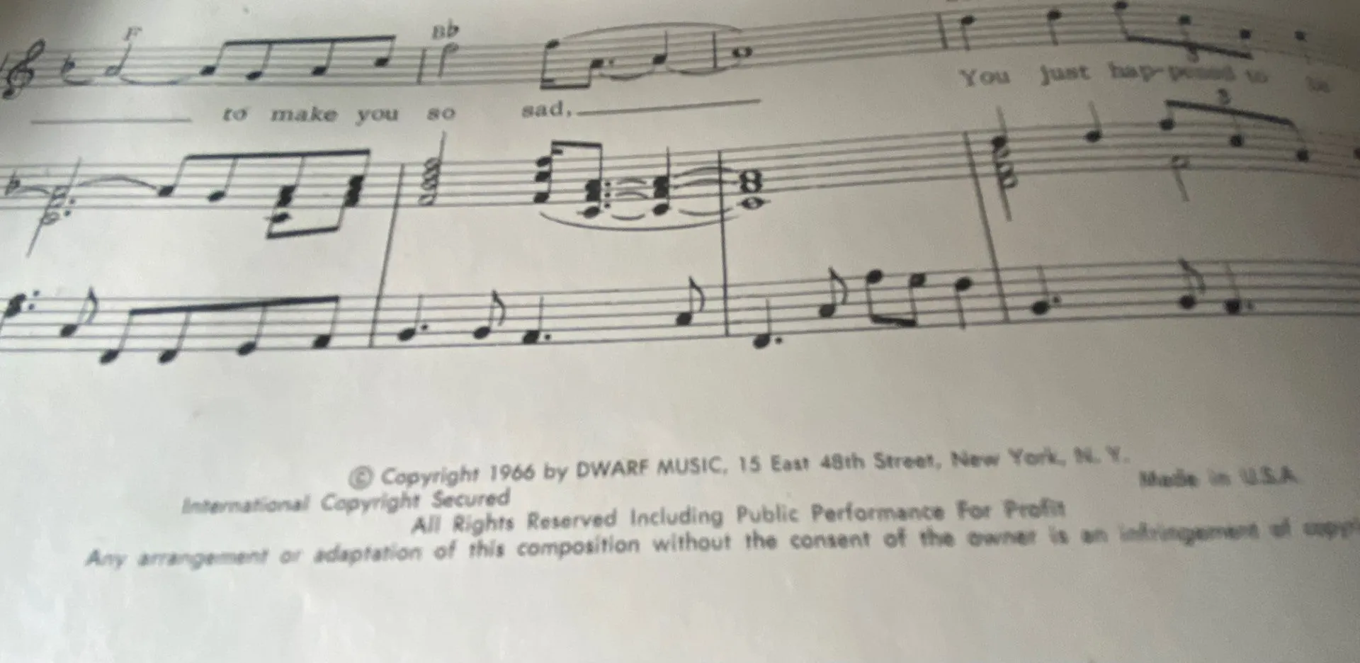 Bob Dylan - Set of Three  from the Blonde on Blonde LP- Sheet Music