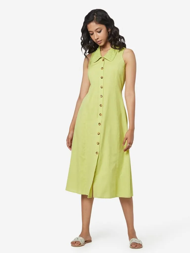 Bombay Paisley Lime Shirtdress