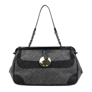 Bottega Veneta Black Canvas Bag