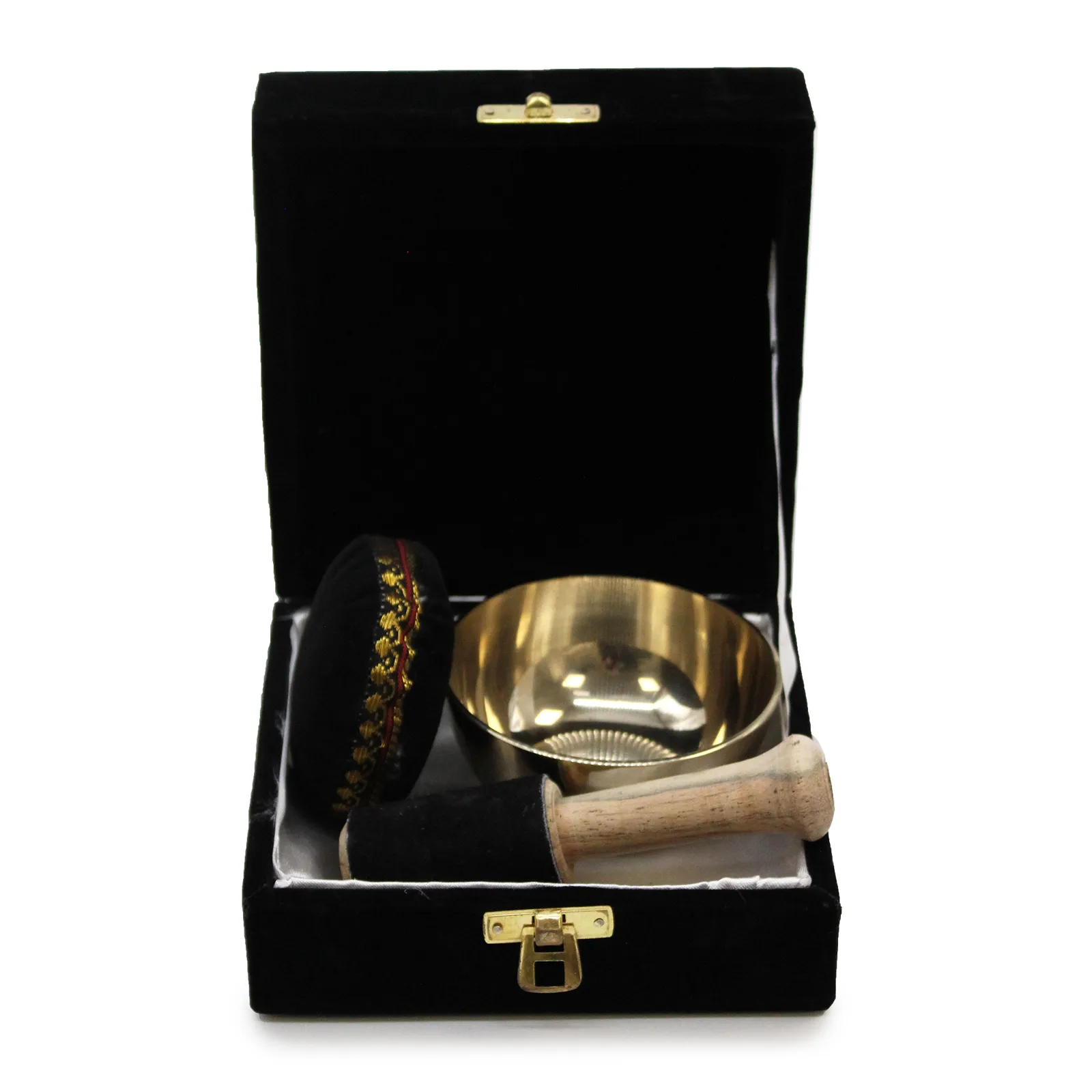 Brass Singing Bowl Gift Set - 9cm | Tibetan Sound Therapy, Meditation & Mindfulness Kit