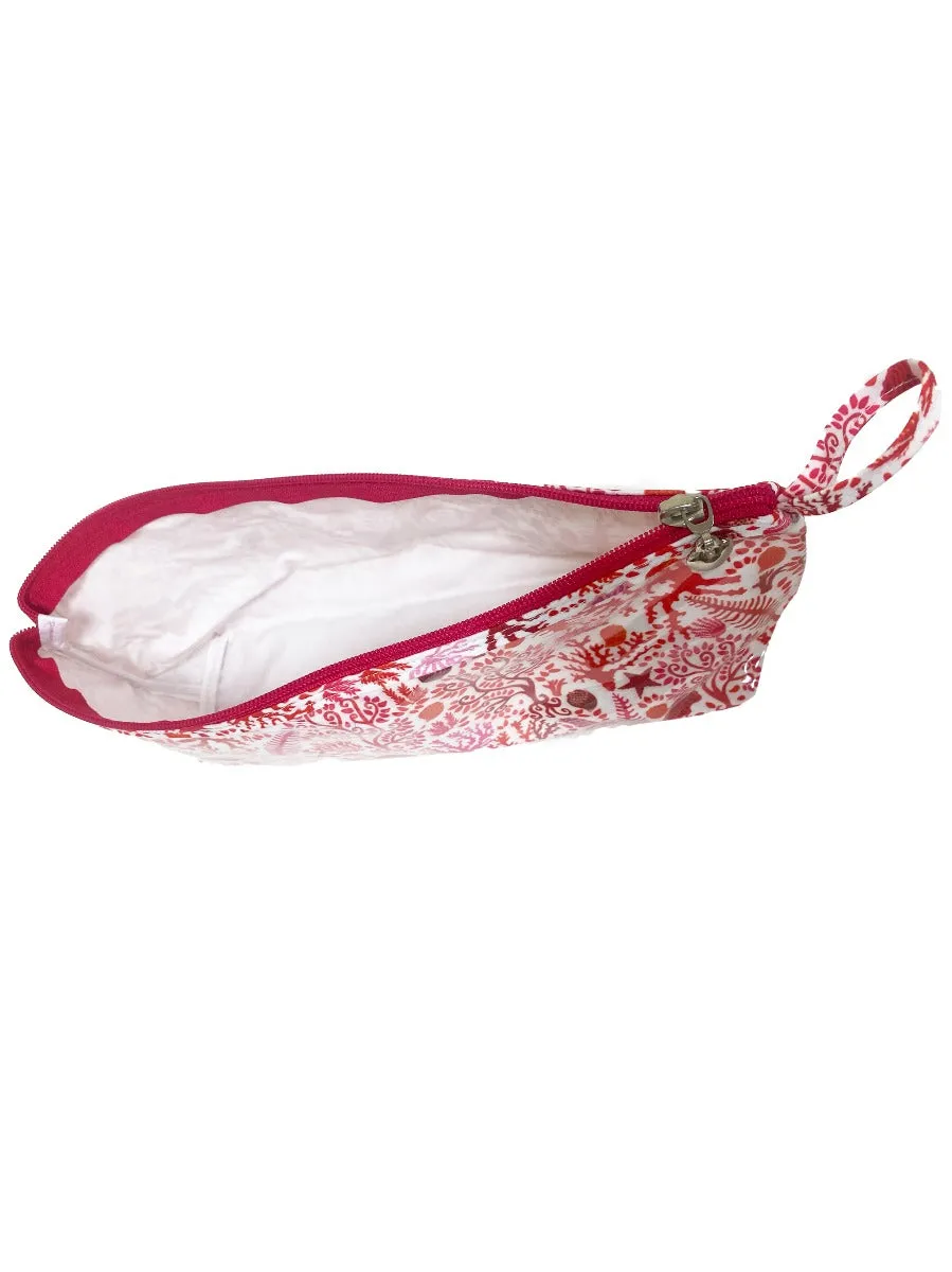 Brush Bag (Long), Seashells (Coral)