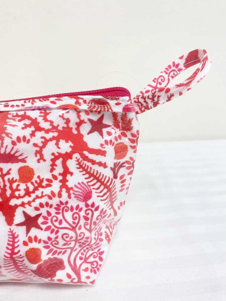 Brush Bag (Long), Seashells (Coral)