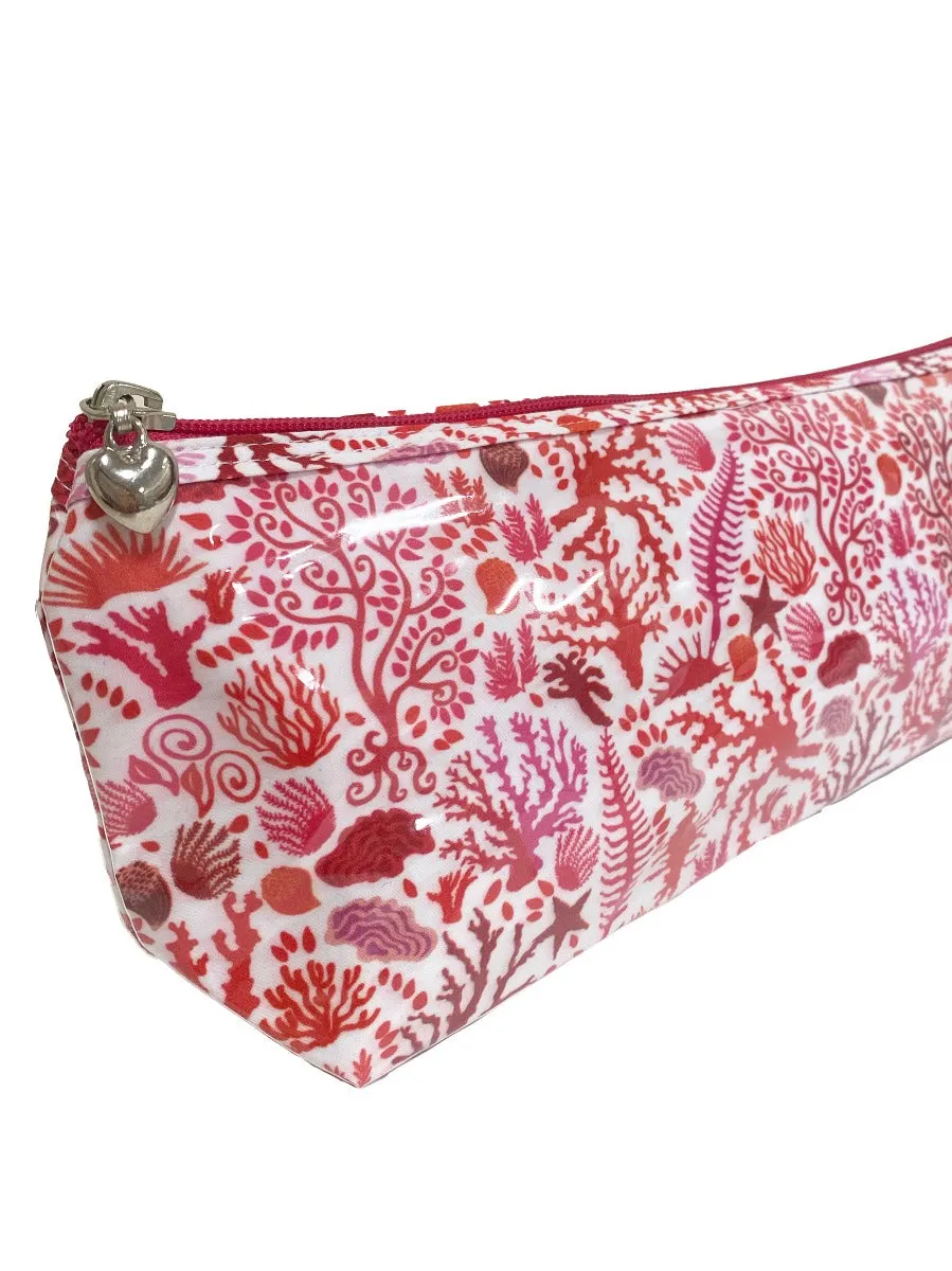 Brush Bag (Long), Seashells (Coral)