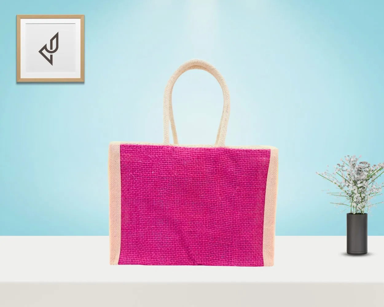 Bulk Order - Small Jute Gift Bag with Adjustable Velcro Closure (10 X 5 X 10 inches)