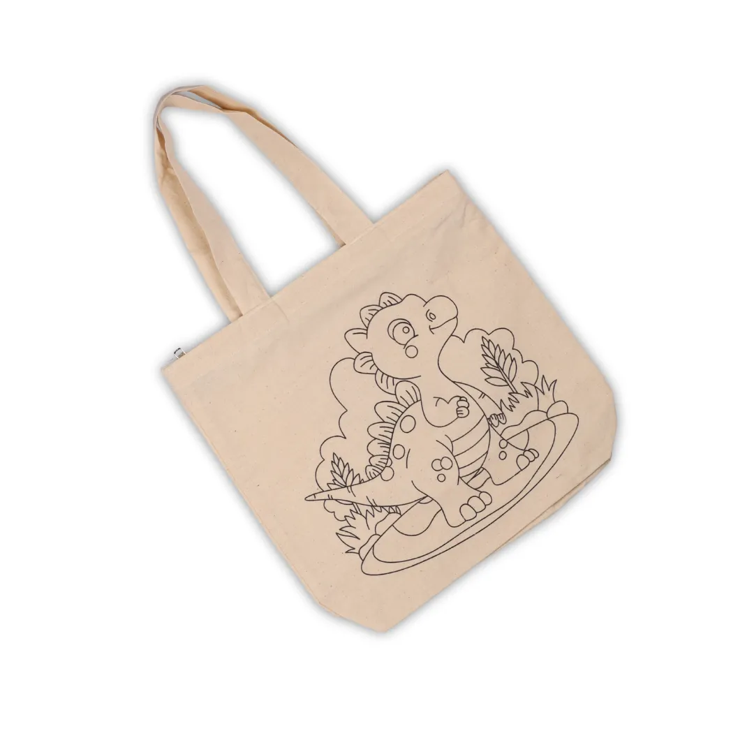 Canvas Tote Bag - Dinosaur
