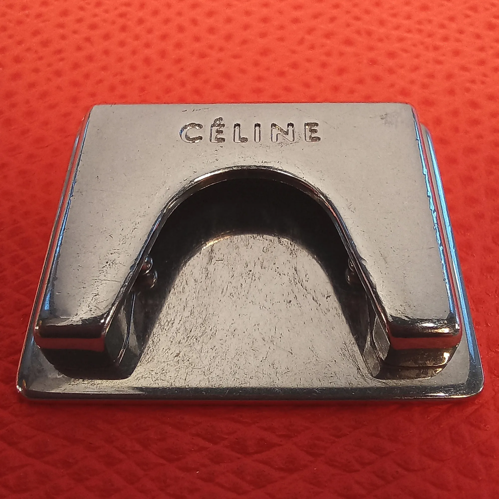 Celine Trotteur Orange Leather