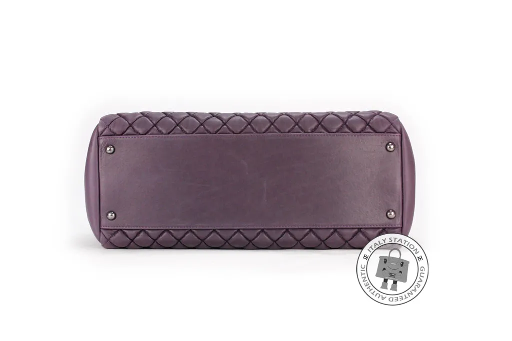 Chanel A67388 Y07112 CC Shopping Bag IN Iridescent Purple   91623 Calfskin Shoulder Bags Sbhw