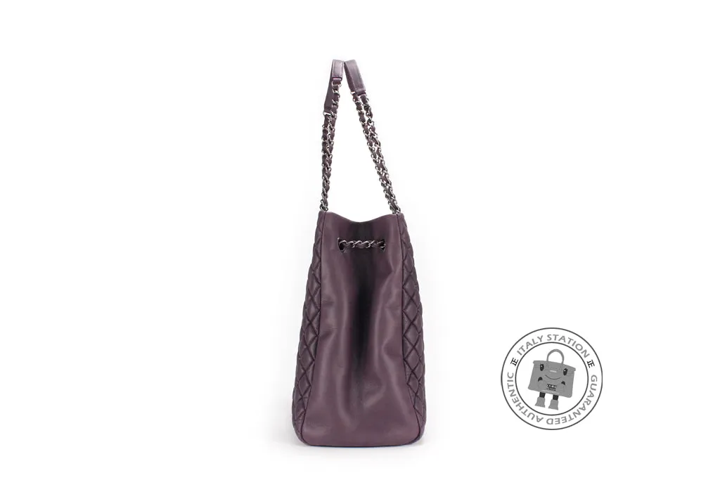 Chanel A67388 Y07112 CC Shopping Bag IN Iridescent Purple   91623 Calfskin Shoulder Bags Sbhw
