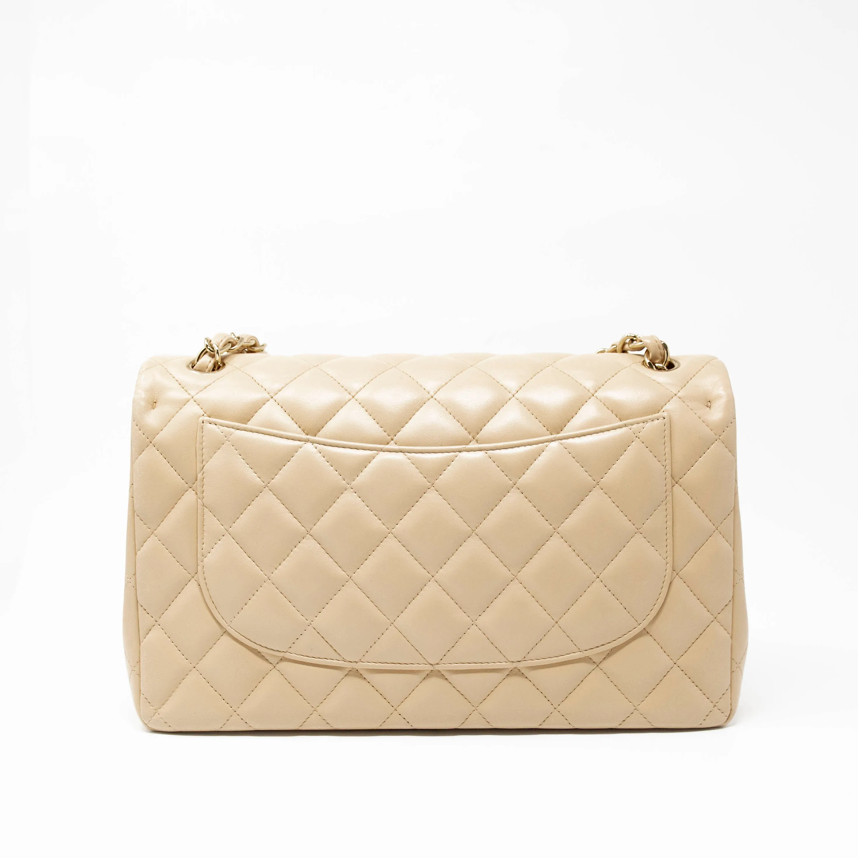 Chanel Beige Jumbo Classic Flap