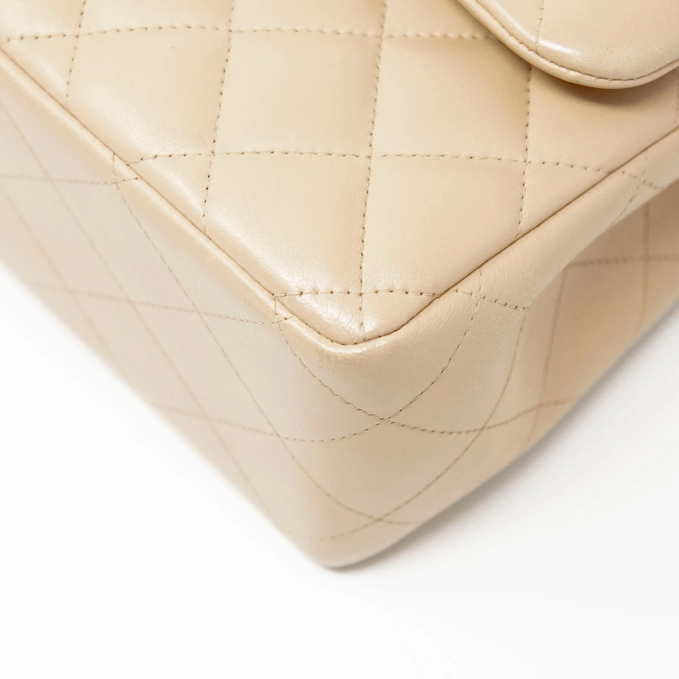 Chanel Beige Jumbo Classic Flap
